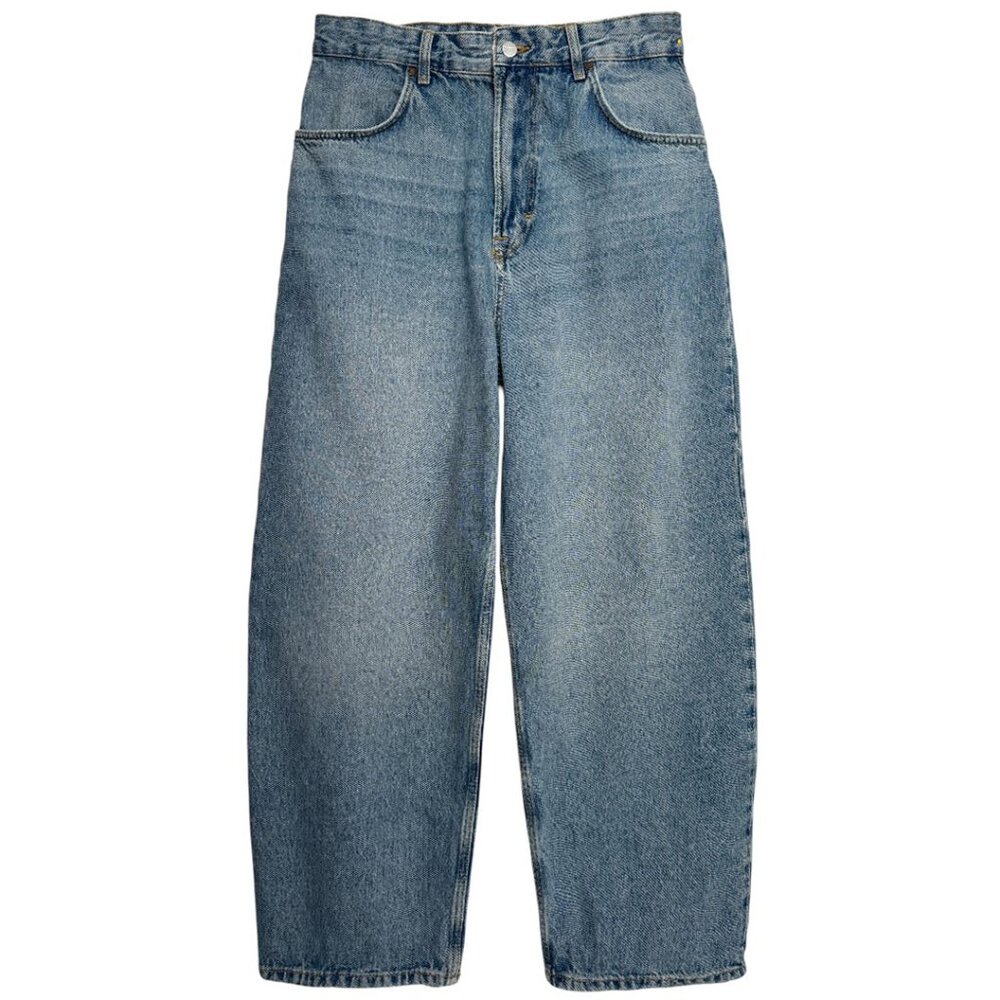 PULL&BEAR SKATER FIT MEN'S DENIM JEANS WASHED BLUE URBAN 90’s Y2K DOPE STREET 31 - Picture 2 of 10